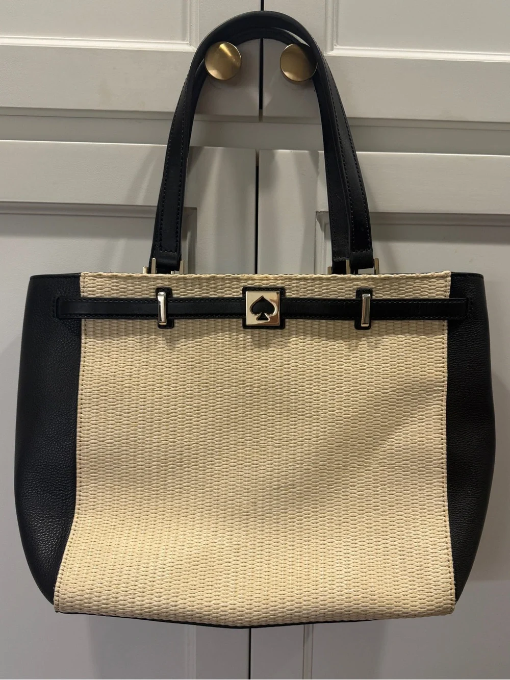 Kate Spade Houston Street Straw Tote Bag